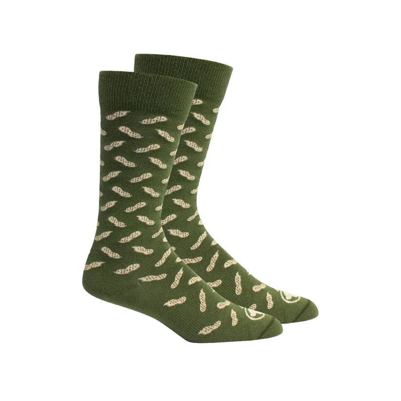 Brown Dog Socks | Peanuts - Sage