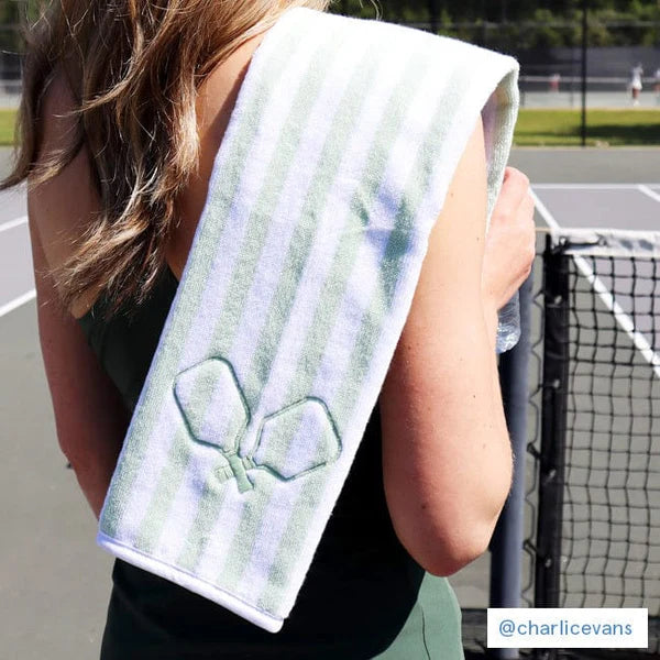 Tennis Towel | Pickle Green Paddles