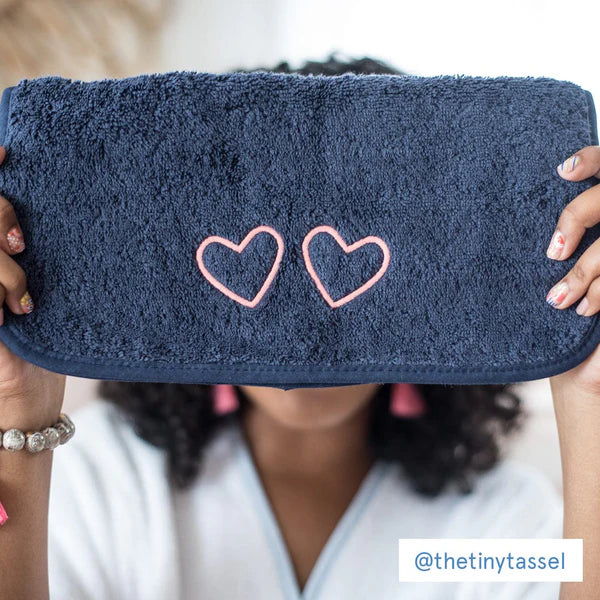 Makeup Towel | Coral Hearts