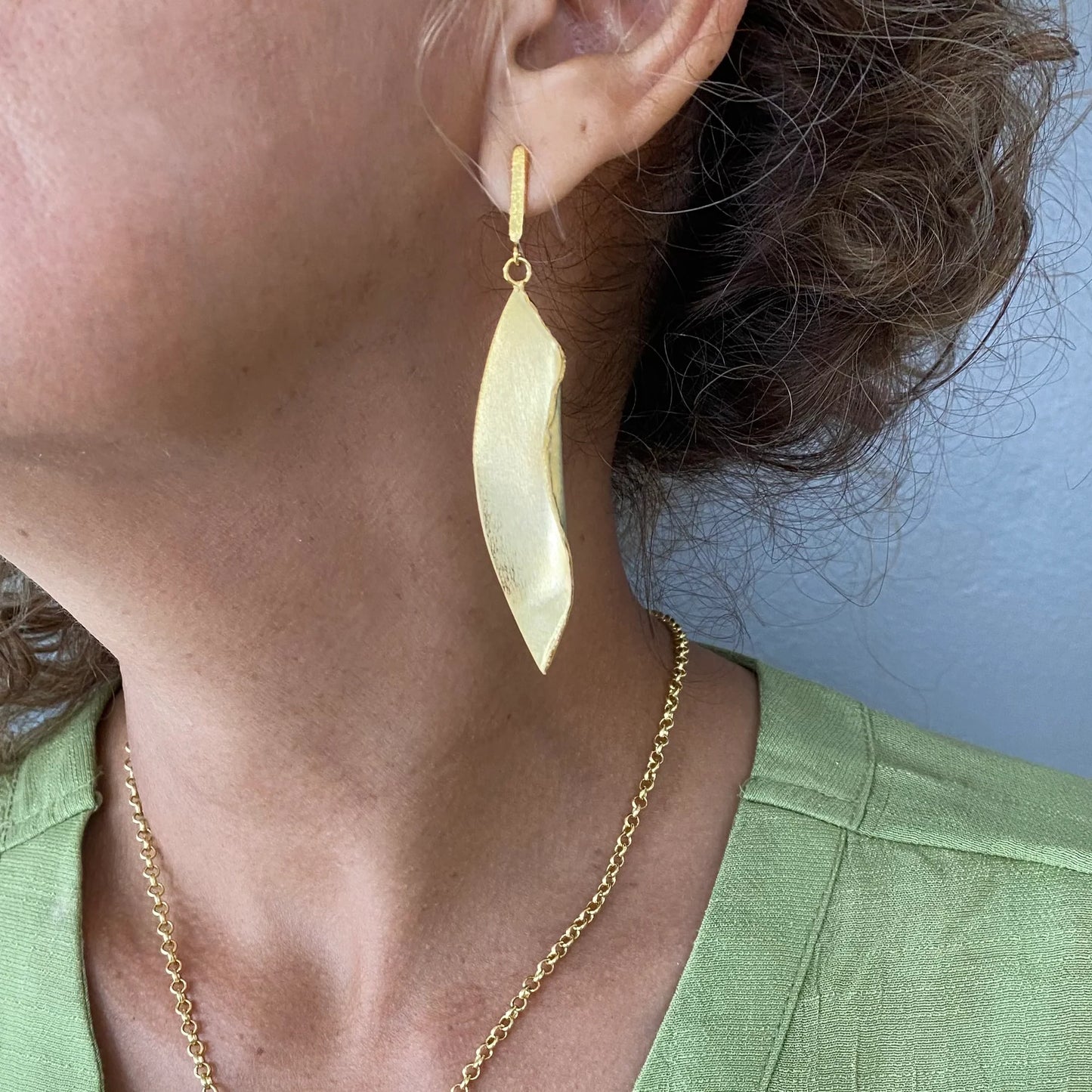 Tamara Fold Leaf Earrings*