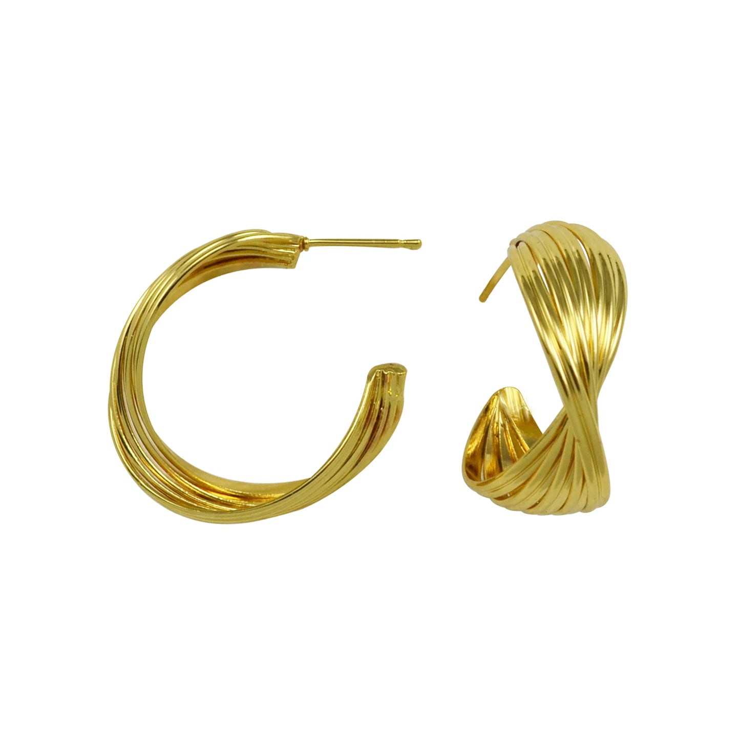 Georgia Knot Hoop Earrings AG1636*
