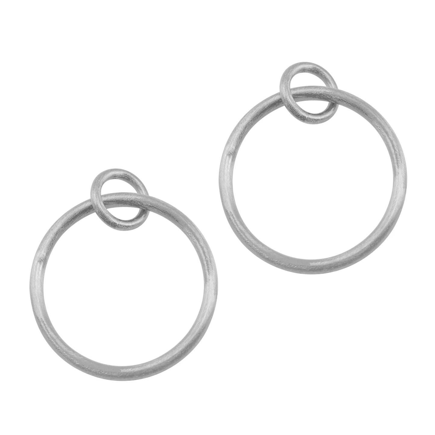 Larissa Hoop Earring - Rhodium AG16R*