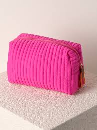 Ezra Lg. Boxy Cosmetic Pouch Magenta *