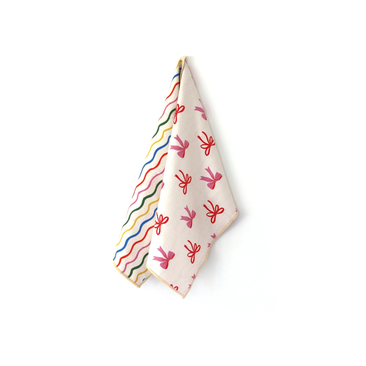 Ribbon Bloom Reversible Microfiber Hand Towel
