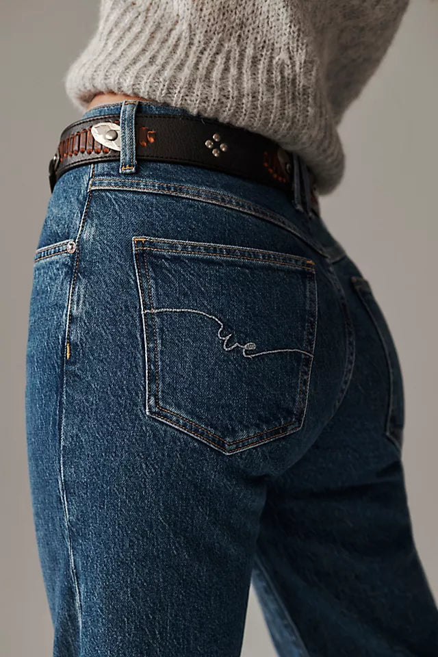 Risk Taker Mid-Rise Straight Jeans