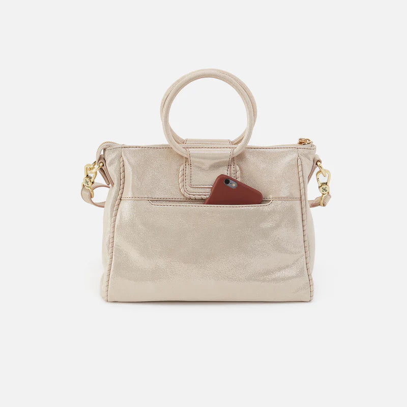 Sheila Medium Satchel - Sand Shimmer