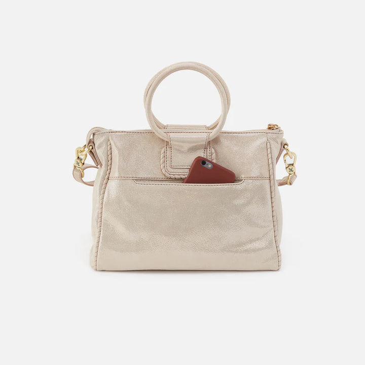 Sheila Medium Satchel - Sand Shimmer