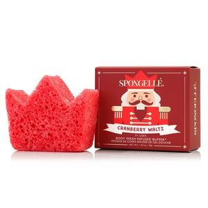 Spongelle Cranberry Waltz Body Buffer Holiday Nutcracker