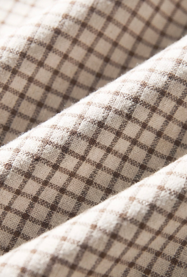 River Plaid Button Up | Frosted Pearl