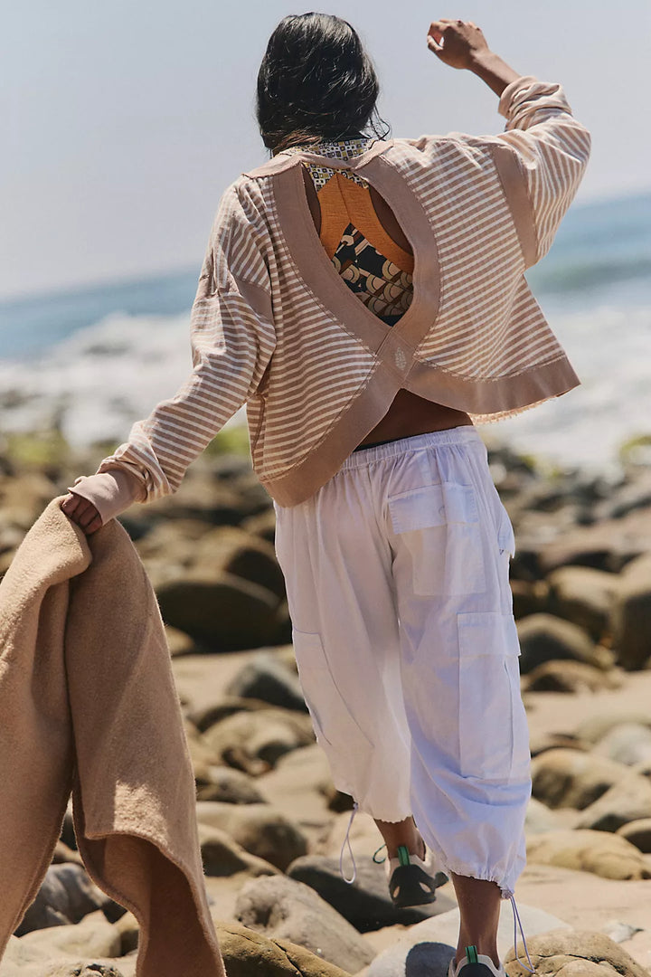 My Time Textured Layer Top / Sandy