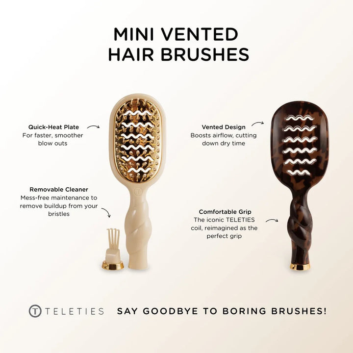 Mini Vented Hair Brush | Tortoise