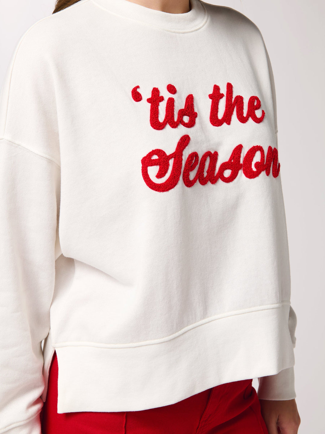 "Tis The Season/Fa La La" Relaxed Sweatshirt