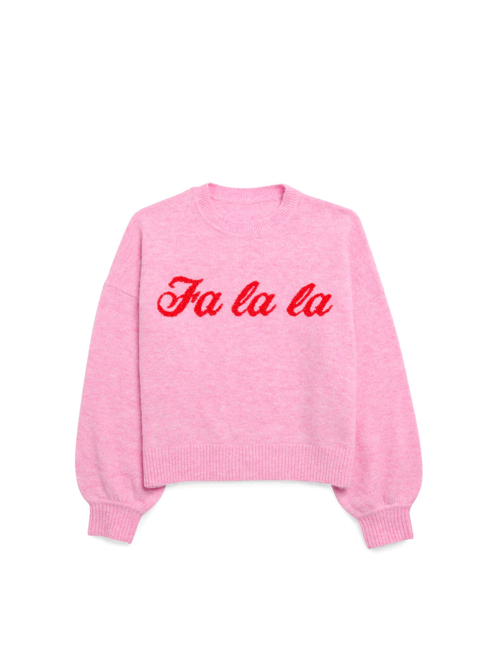 "Fa La La" Sweater | Bubblegum