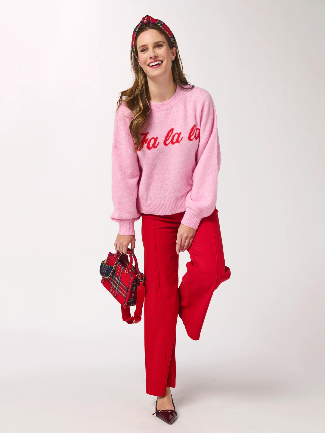 "Fa La La" Sweater | Bubblegum
