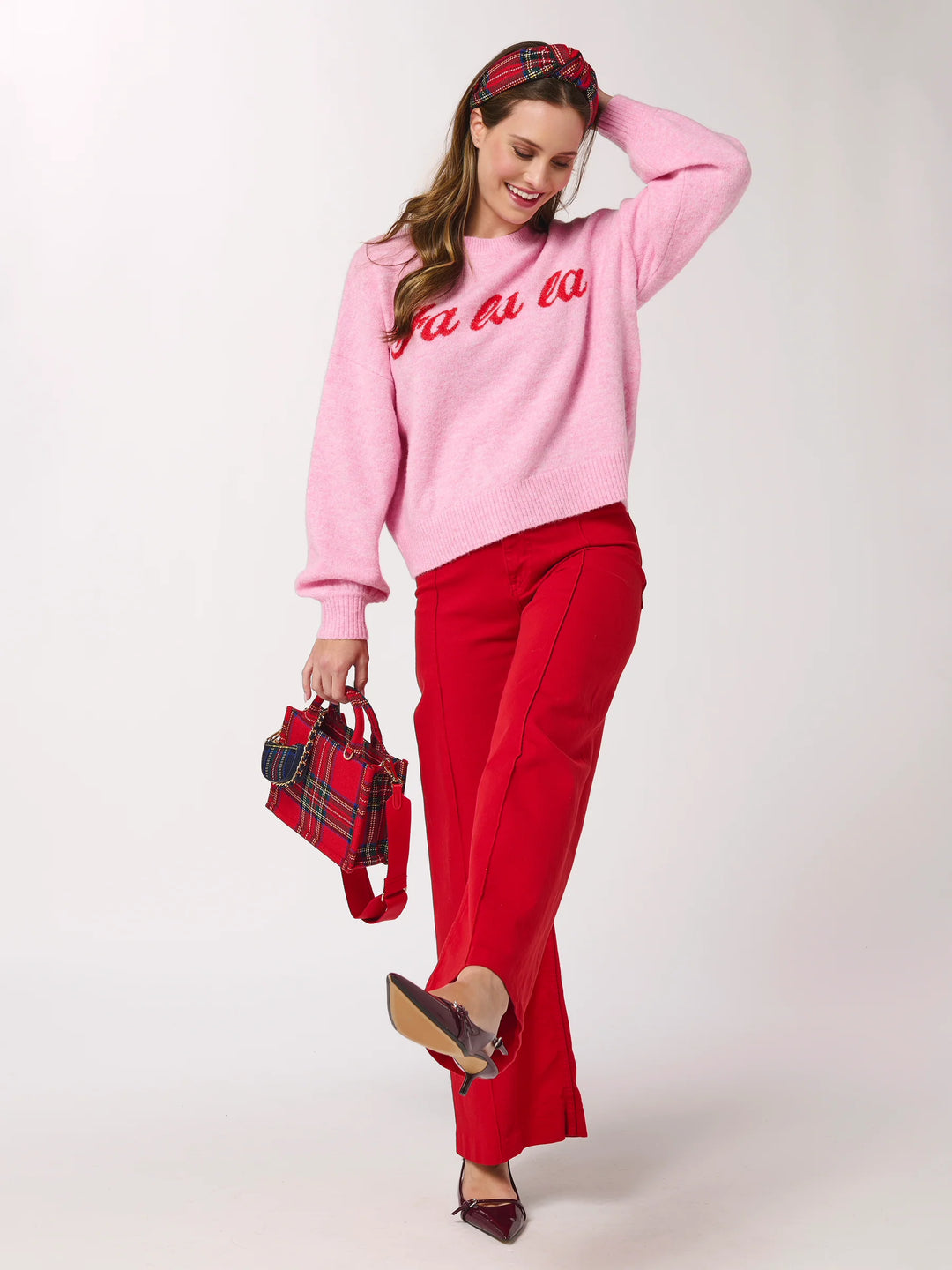 "Fa La La" Sweater | Bubblegum