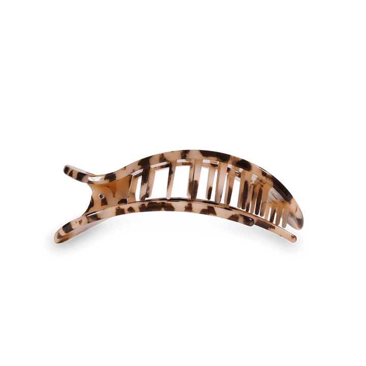 Blonde Tortoise Medium Flat Round Hair Clip