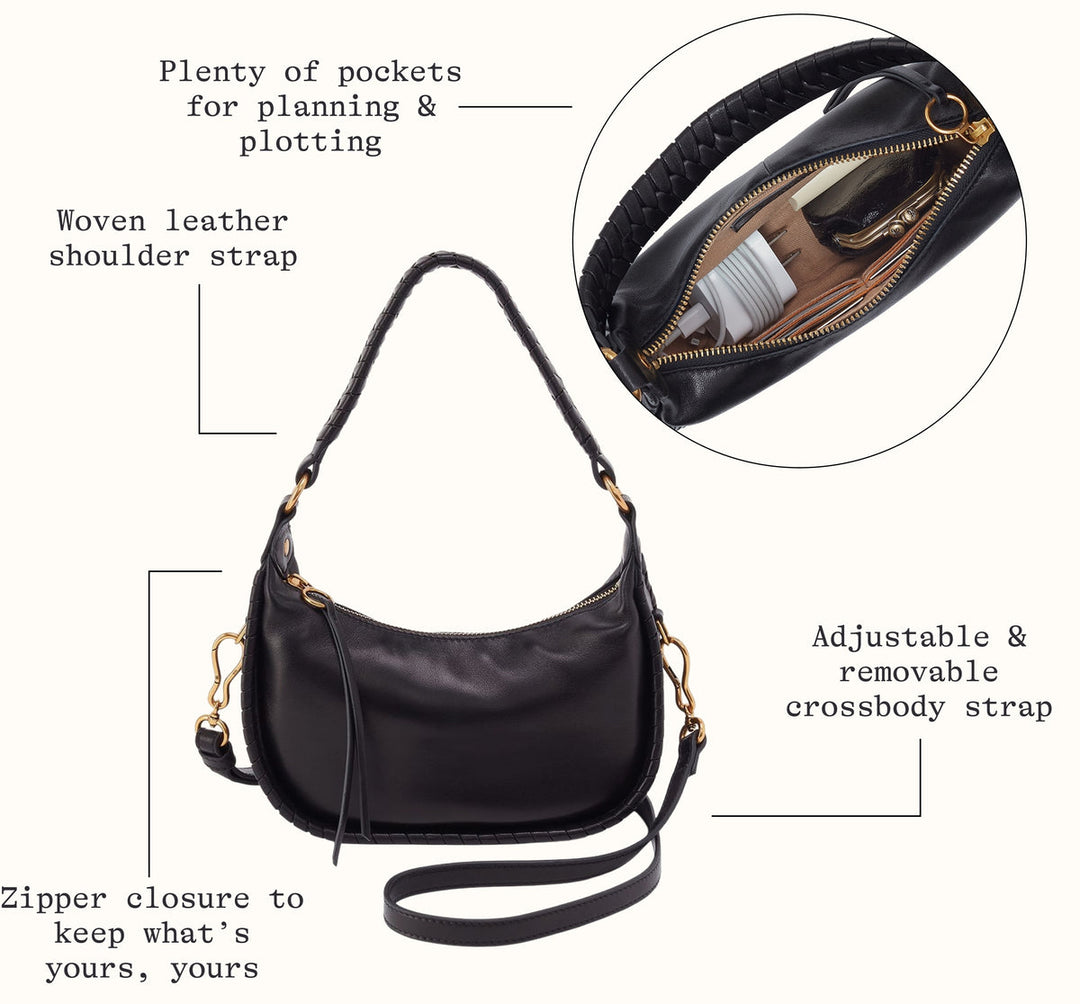 Mia Crescent Hobo | Black