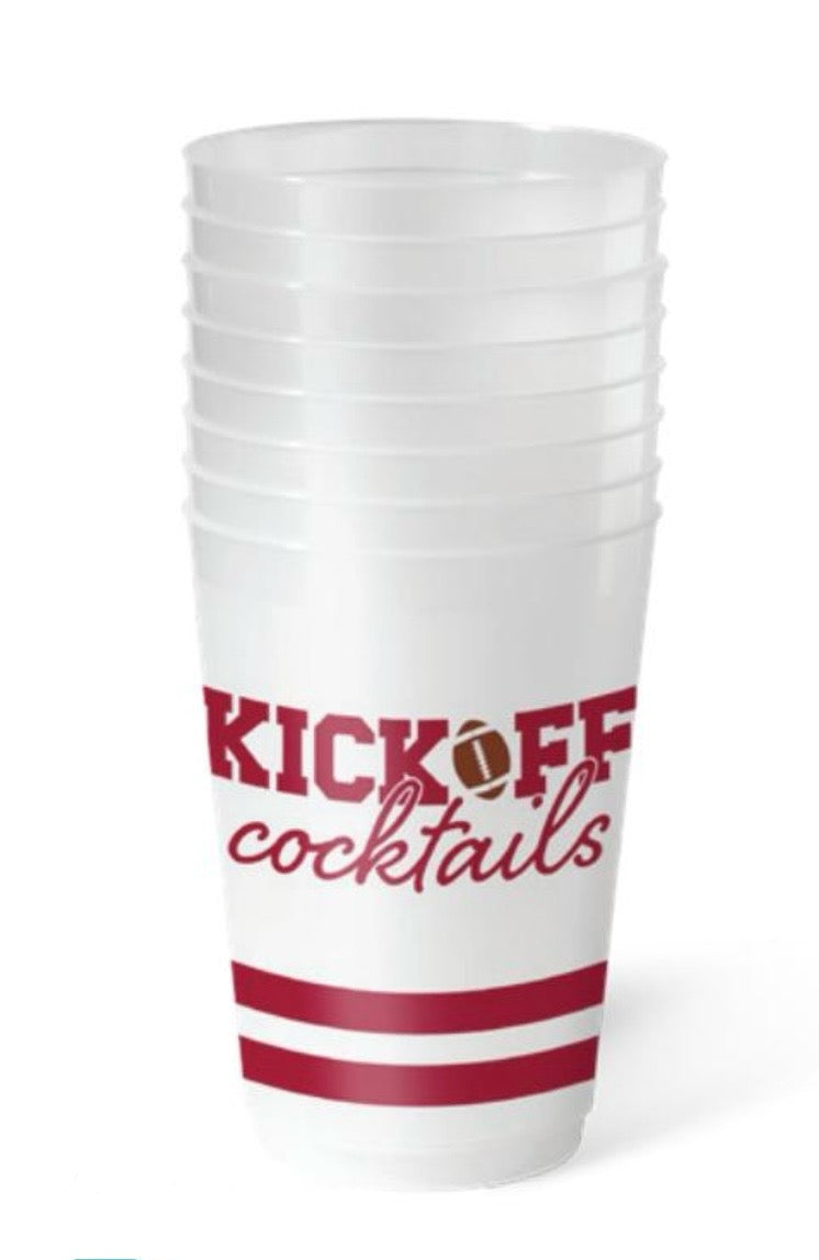 Swig Life Kickoff Cocktails Maroon Frost Flex Cups 20oz
