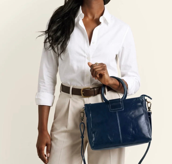 Shelia Medium Satchel | Ink Navy