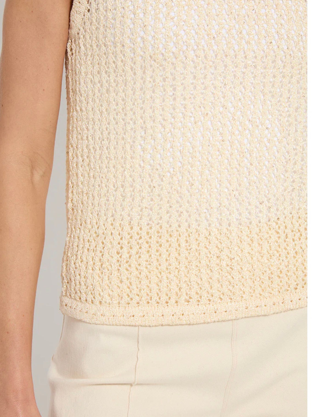 Avery Sequined Knit Shell | Coco Sequins