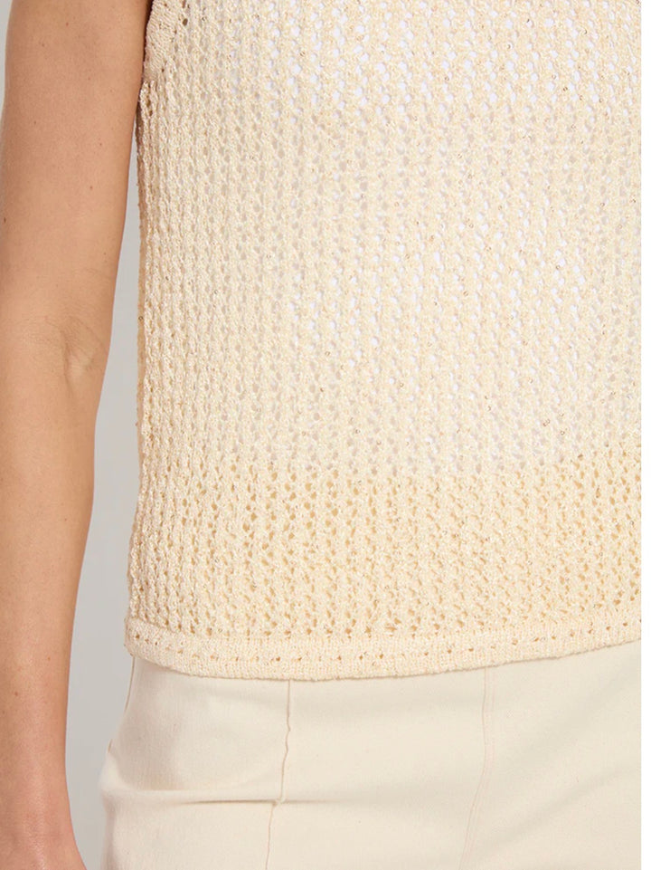 Avery Sequined Knit Shell | Coco Sequins