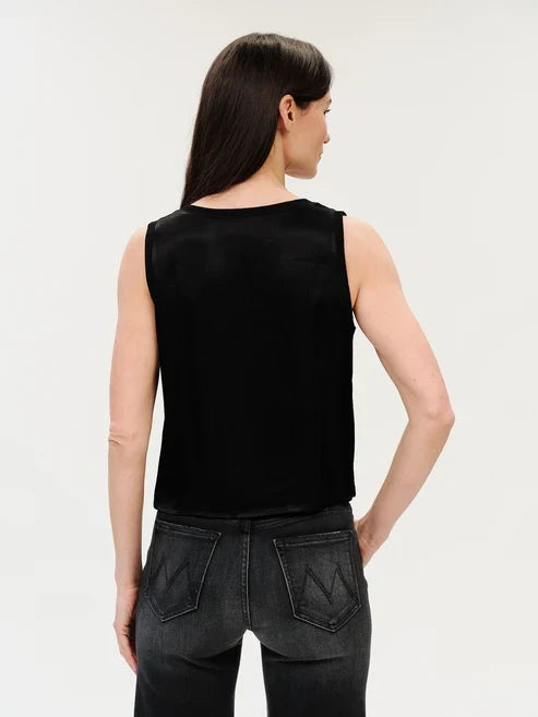 Rossa | Satin Tank Black