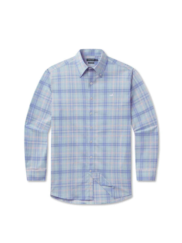 Barnstable Lines Performance Dress Shirt: Light Blue &amp; Lilac