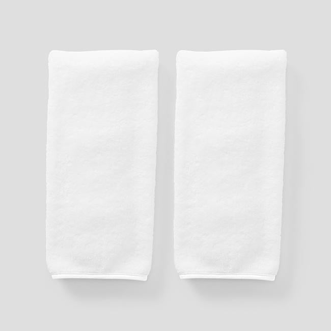 Weezie Signature Hand Towel | White on White