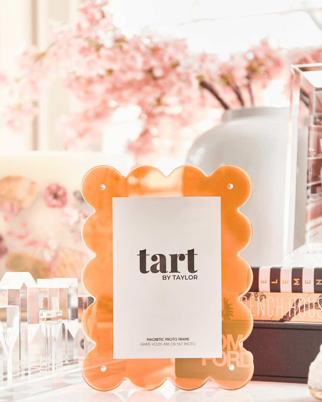 Neon Orange Acrylic Frame