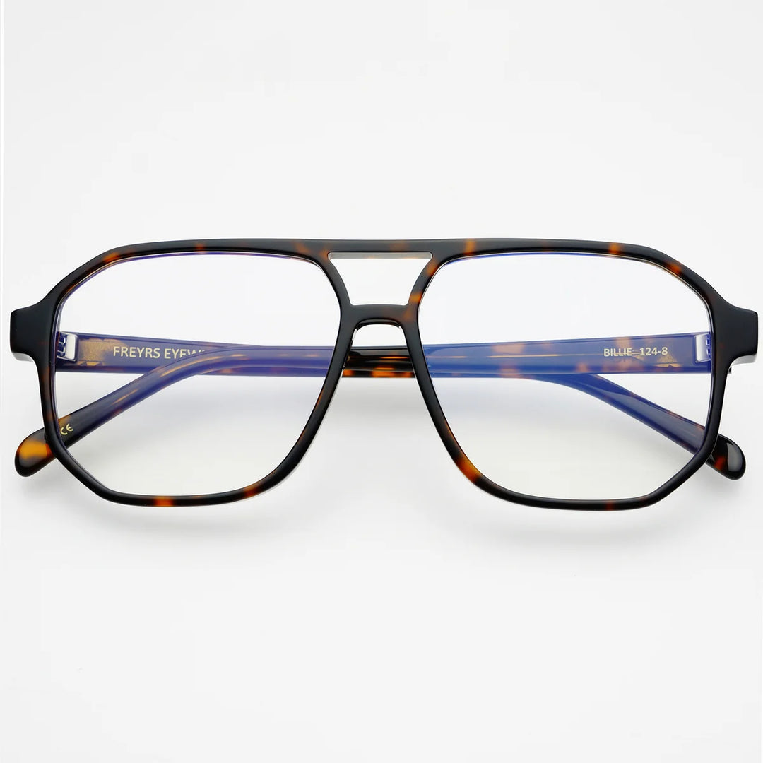 Billie Blue Light Glasses | Amber Tortoise