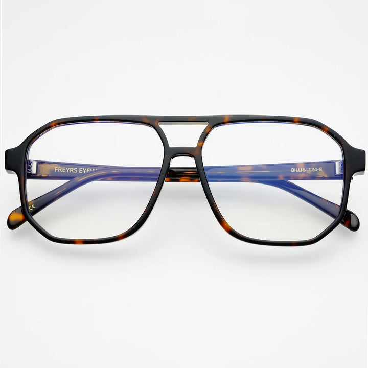 Billie Blue Light Glasses | Amber Tortoise