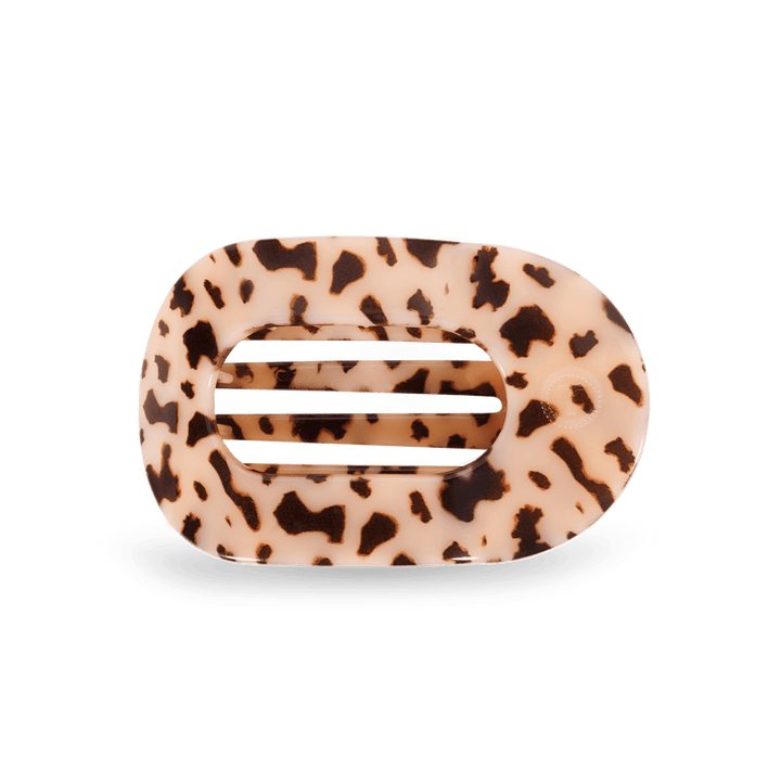 Blonde Tortoise Medium Flat Round Hair Clip