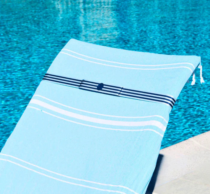 Towel Band Triple Blue Stripe