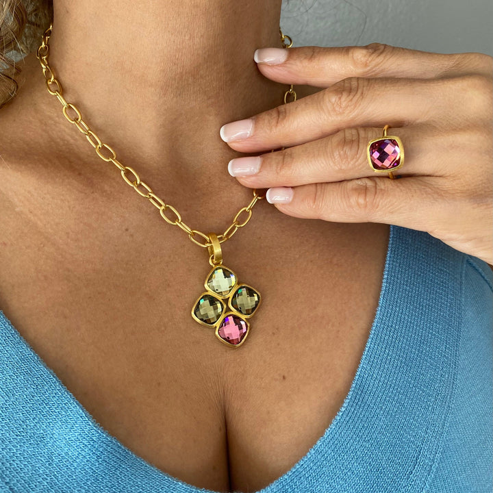 Sasha 4 Stone Necklace