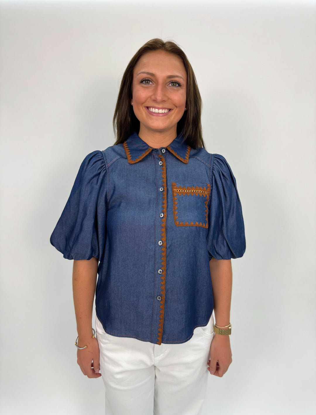 Delilah Denim Top