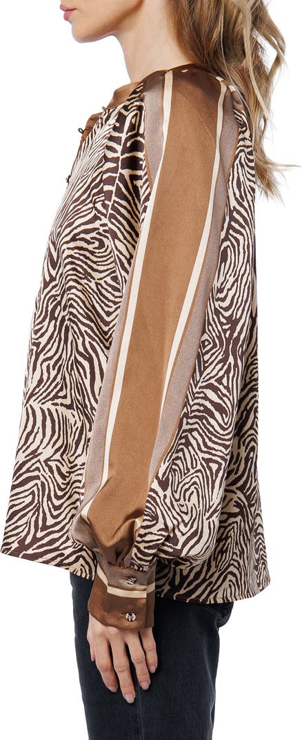Animal Scarf Print Shirt