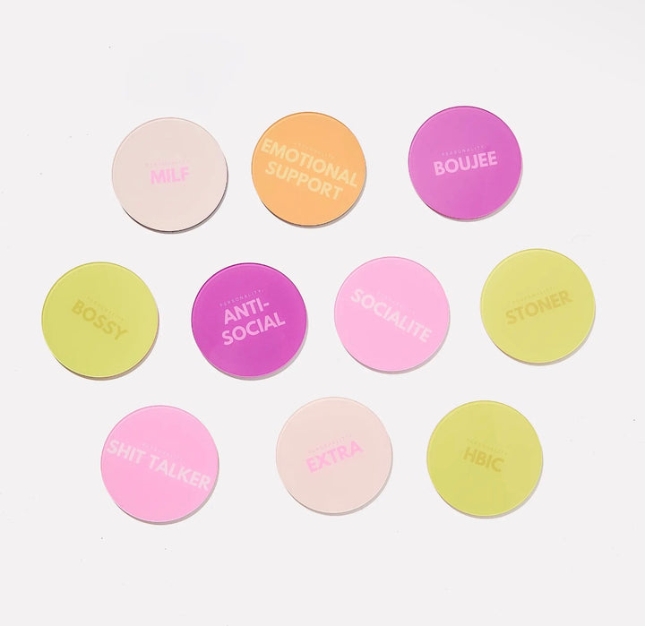 Personality Coasters - Set of 10