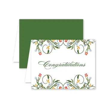 Gilded Blooms Congratulations Card*