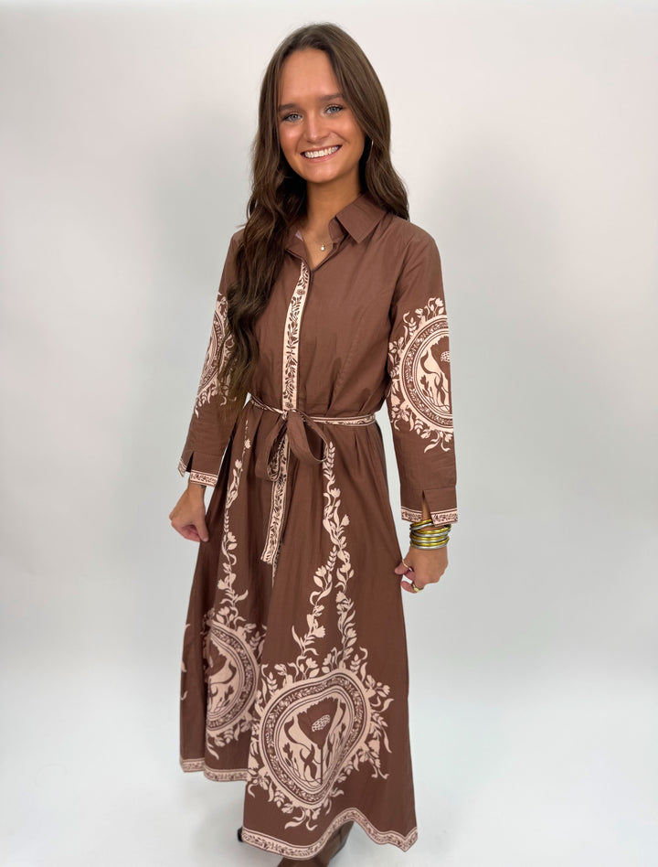 CHELSEA SHIRTDRESS | POPPY MOCHA