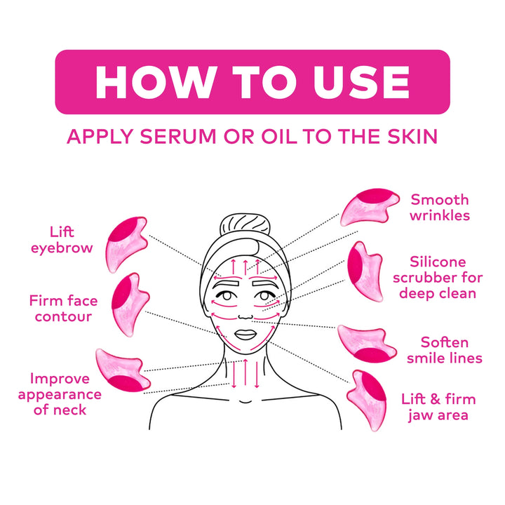 Puff Eraser | 2n1 Gua Sha &amp; Facial Scrubber