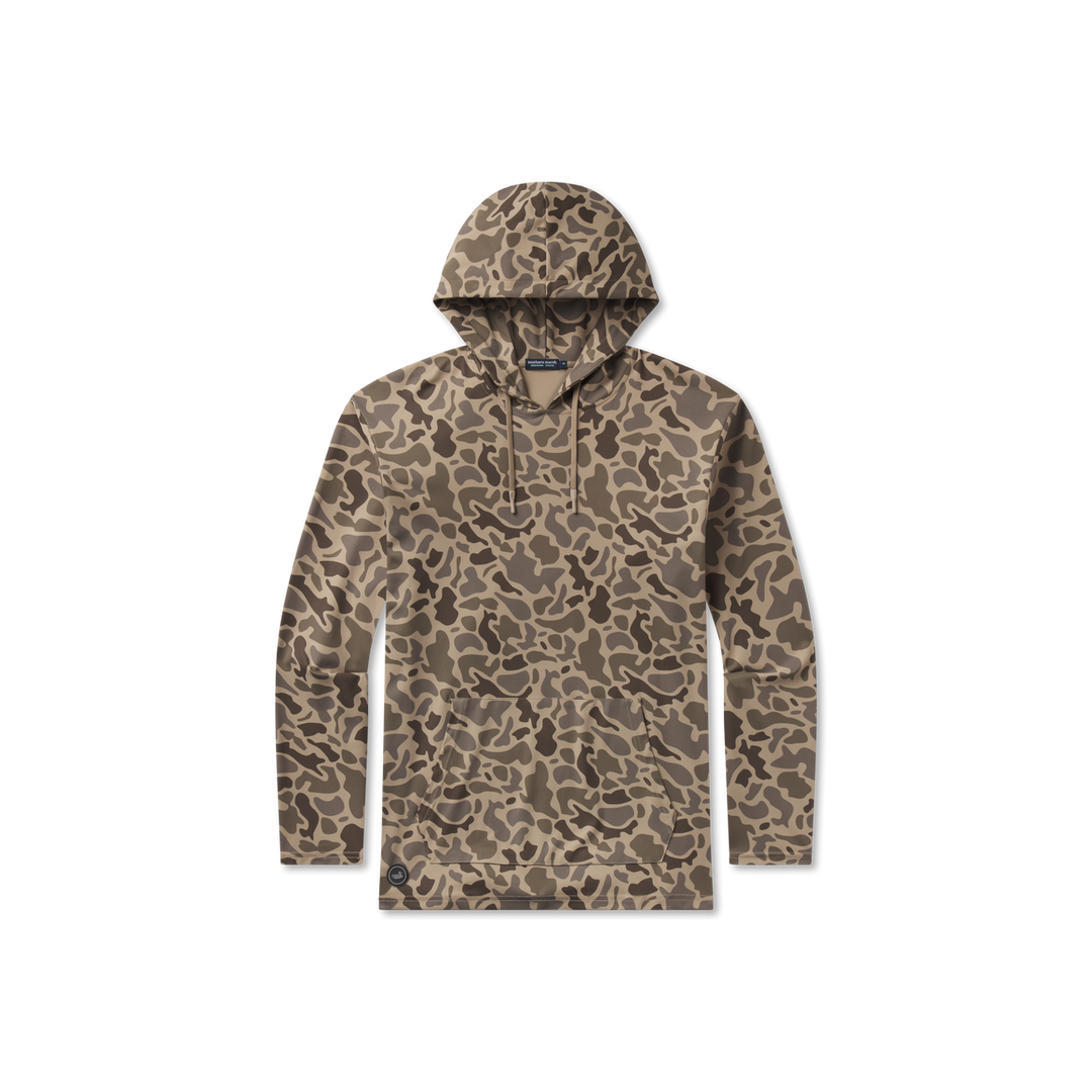 Southern Marsh Baldwin Active Hoodie Retro Camo | Dark Brown