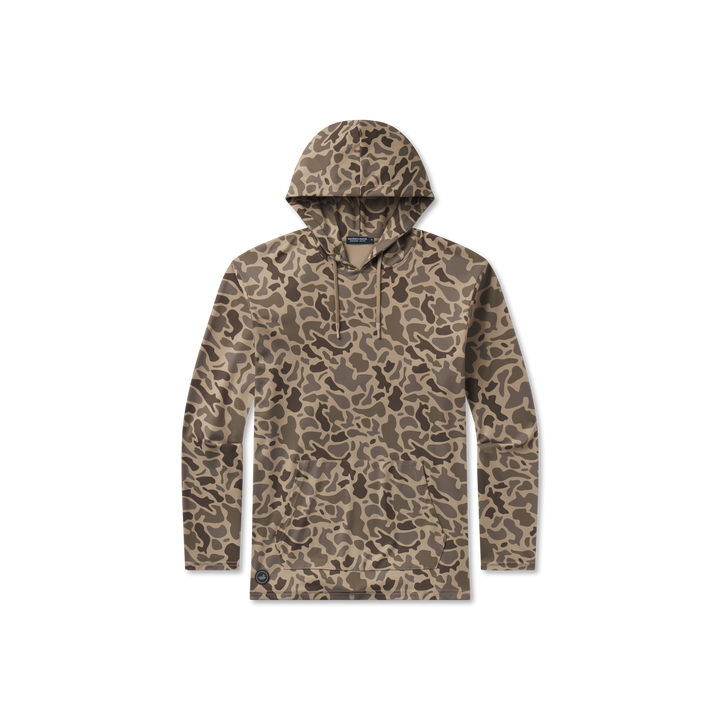 Southern Marsh Baldwin Active Hoodie Retro Camo | Dark Brown