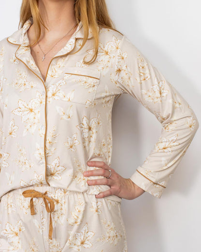 Harvest Toile Long Sleeve Sleep Shirt