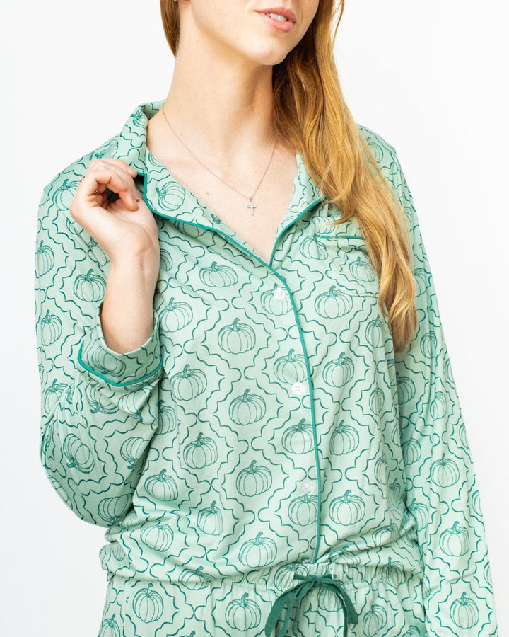 Give 'em Pumpkin Long Sleeve Sleep Shirt