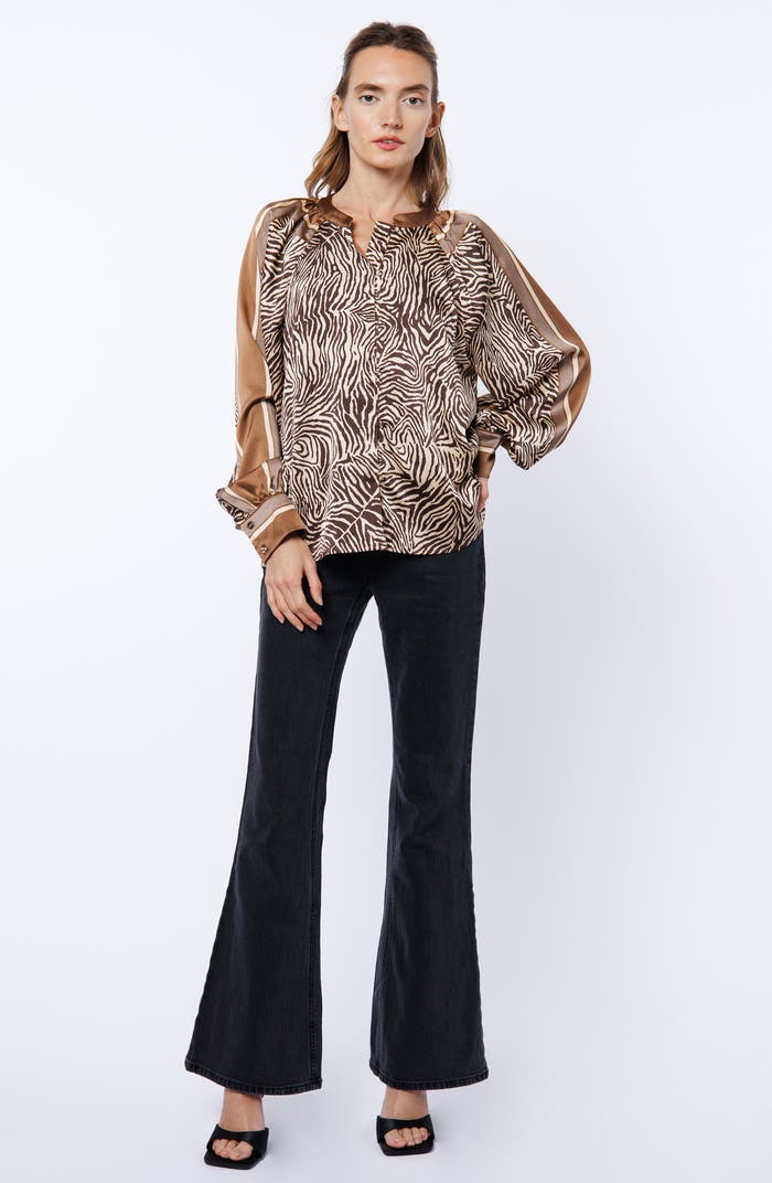 Animal Scarf Print Shirt