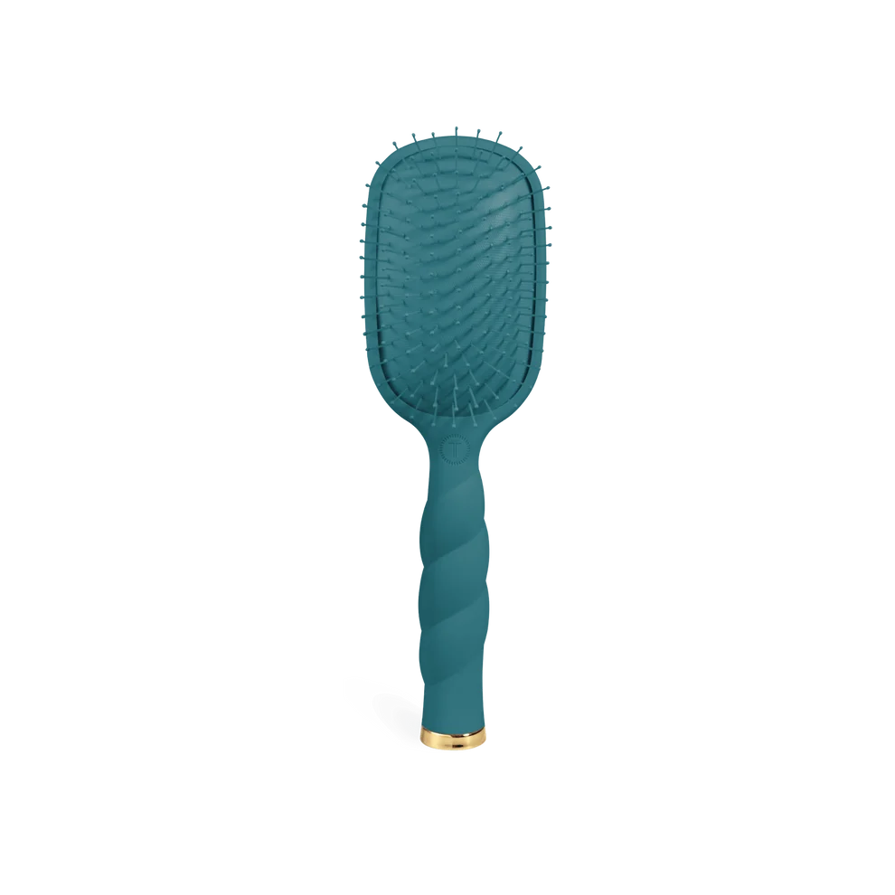 Teleties Detangler Hair Brush for Medium Hair Teal With It