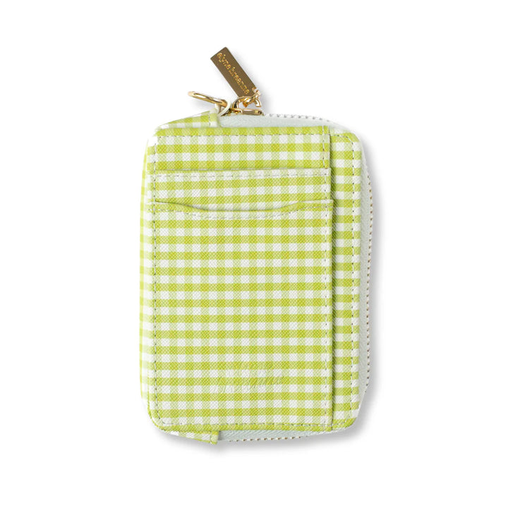 Zip Wallet | Green Gingham