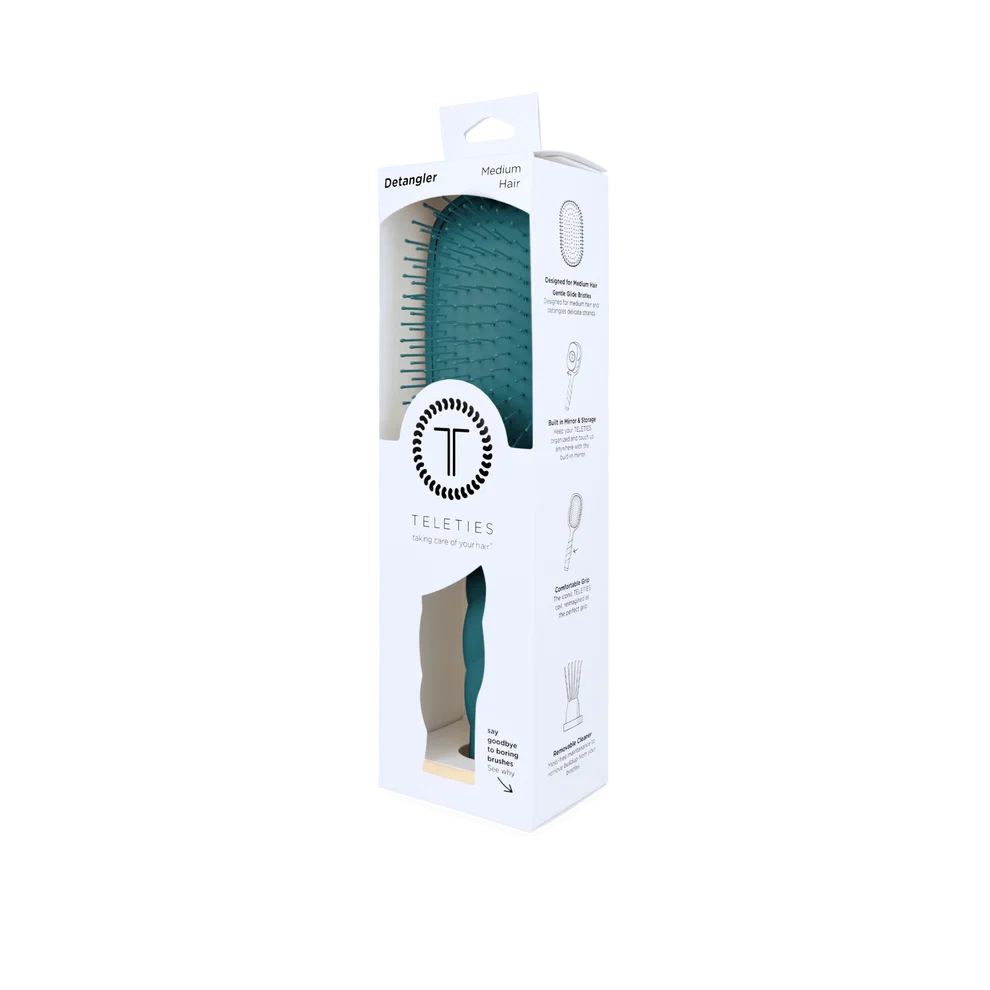 Detangler Hair Brush for Medium Hair | Teal With It