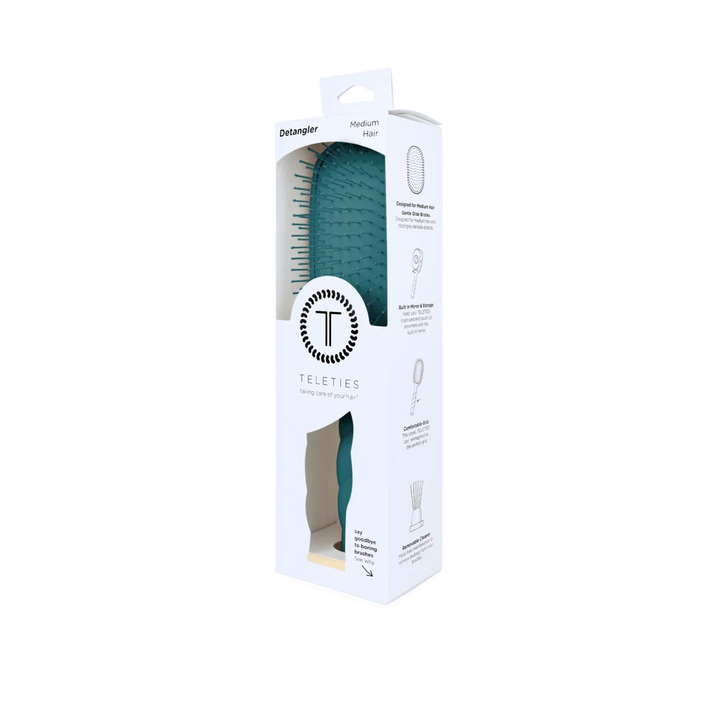 Detangler Hair Brush for Medium Hair | Teal With It