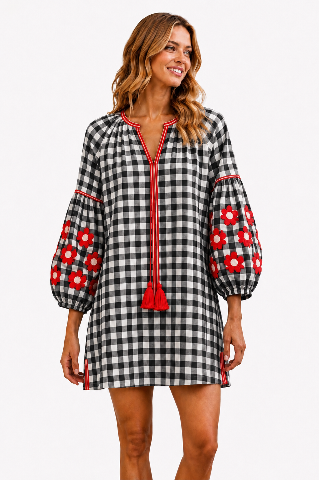 Tela Mercantile Football Plaid | Black and Red 